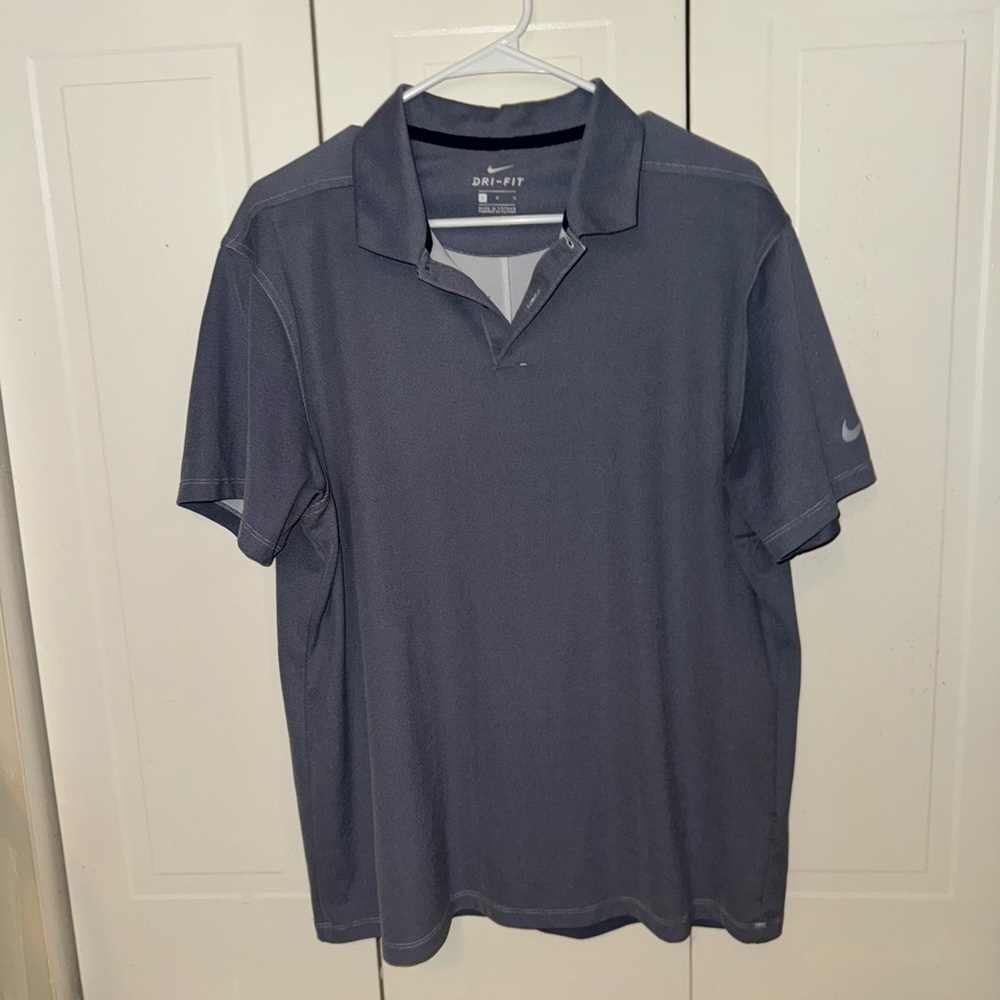 2/$25 Nike Men's Gray/Blue Polo Shirt